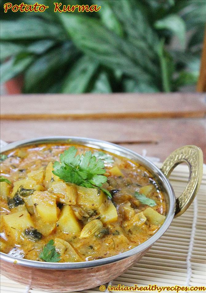 chapathi or aloo recipe aloo potato biryani for kurma for biryani, kurma recipe  kurma
